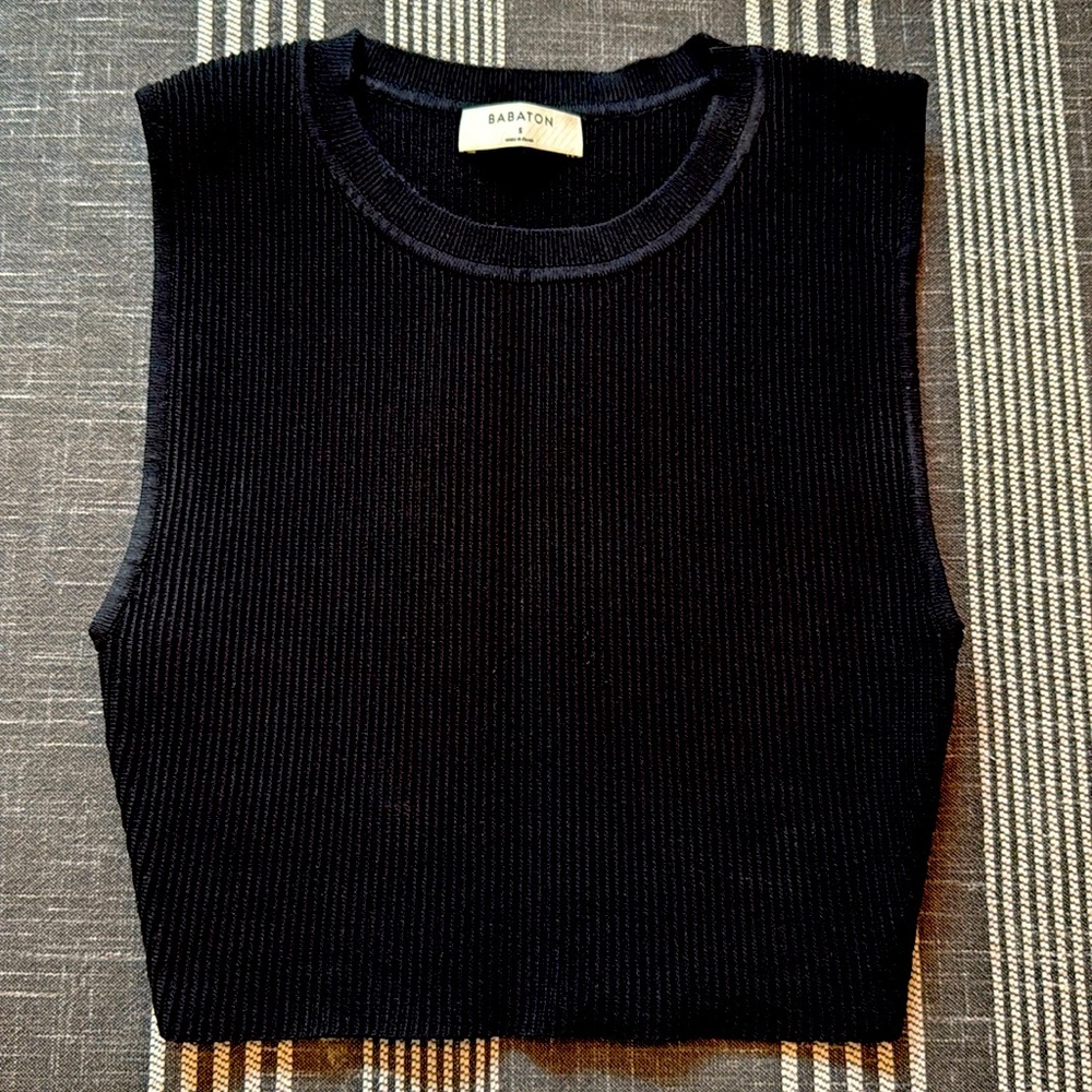 BABATON Ribbed crop top